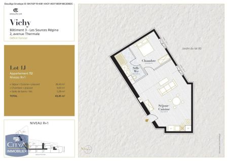 Appartement à louer 2 pièces 43.45m² - Photo 3
