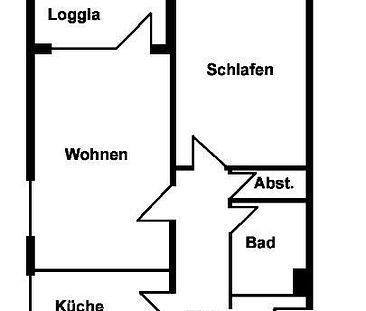 Sanierte 2-Zimmer-Wohnung mit Balkon - Foto 5