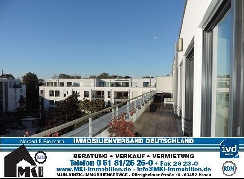 Luxus Penthouse-Wohnung über den Dächern von Hanau mit 80m² Dachterrasse - Foto 1