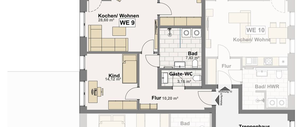 Modernes Innenstadtleben - 3-Zimmer Mietwohnung in Gütersloh - Foto 1