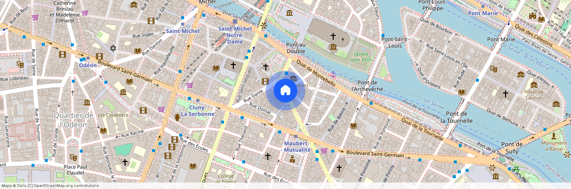 Rue Lagrange, entre Boulevard Saint Germain et Quai Montebello 75005 Paris (5e arrondissement)