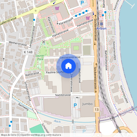 Zentralstrasse 6, 9320 Arbon, Lageplan