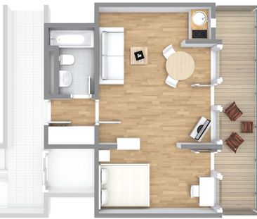 Gemütlich möbliertes Apartment mit Balkon im Pantaleonsviertel, dir... - Photo 1