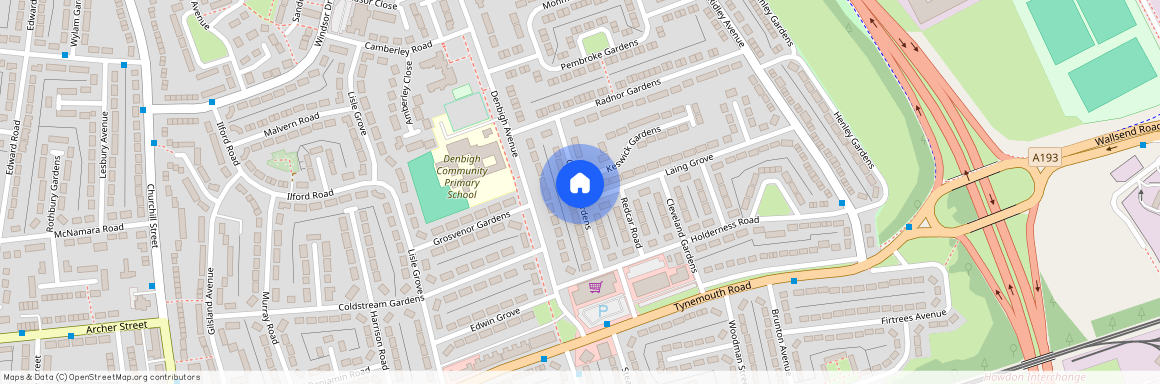 Caroline Gardens, Wallsend, NE28