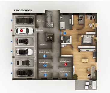 Erstbezug mit Einbauküche in Petershagen-City - 98m² - 3 Zimmer - OG - KfW-40 - Foto 1
