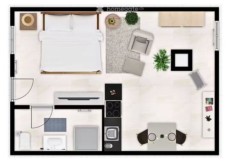 1.5 Zimmer, 40 m² - Foto 5