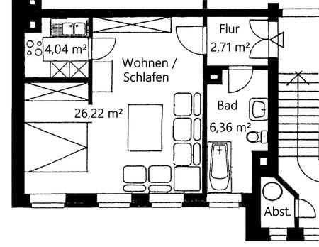 ** Südvorstadt: Single-Wohnung mit Tageslichtbad und Wanne ** - Foto 4