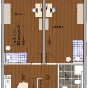 Wohnung, 1 Zimmer (26,78 m²) - Foto 3