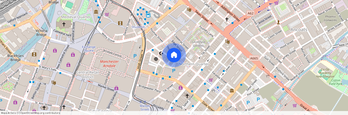 Oak Street, Northern Quarter, Manchester, M4