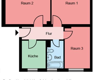 Demnächst frei! 3-Zimmer-Wohnung in Castrop-Rauxel Merklinde - Photo 1