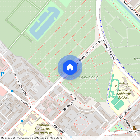 ul. Stanisława Wyspiańskiego, Wojska Polskiego, Gliwice, śląskie