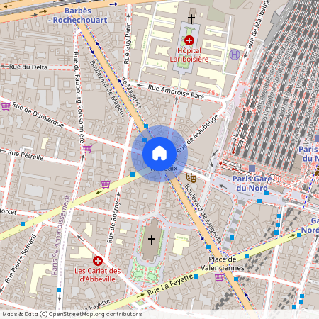 Rue de Dunkerque, Francja, Paris