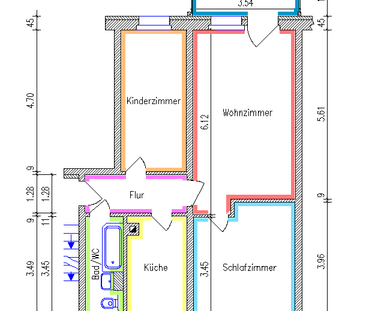 3-Raum-Wohnung mit Balkon - Photo 6