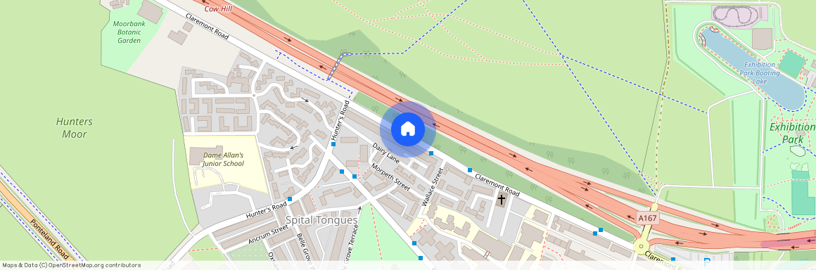 Claremont Road, Spital Tongues