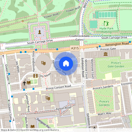 Albert Hall Mansions Knightsbridge Kensington London