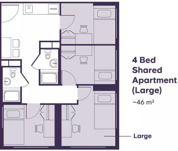 4 Bed Shared Apartment (Large) - Photo 5