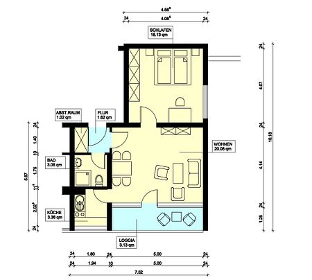 97019/93 Helle 2-Zi-Wohnung mit Balkon im Grünen (Alt-Erkrath) - Foto 3