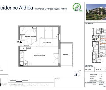 Location Appartement 2 pièces 38m² NIMES 30000 - Photo 1