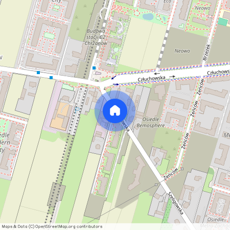 ul. Szeligowska, Chrzanów, Bemowo, Warszawa, mazowieckie