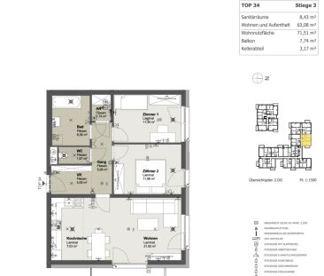 Geförderte Mietwohnung mit südseitigem Sonnenbalkon, Wohnraumlüftun... - Photo 4