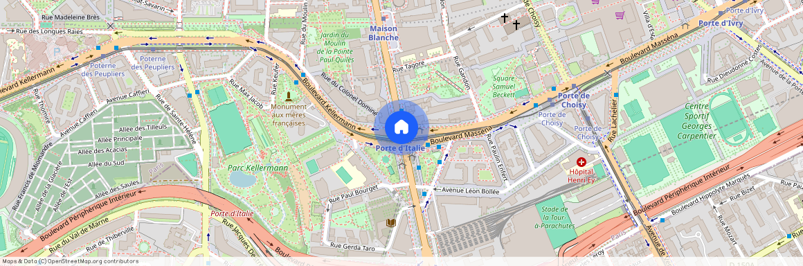 Boulevard Kellermann et Avenue d'Italie 75013 Paris (13e arrondissement)