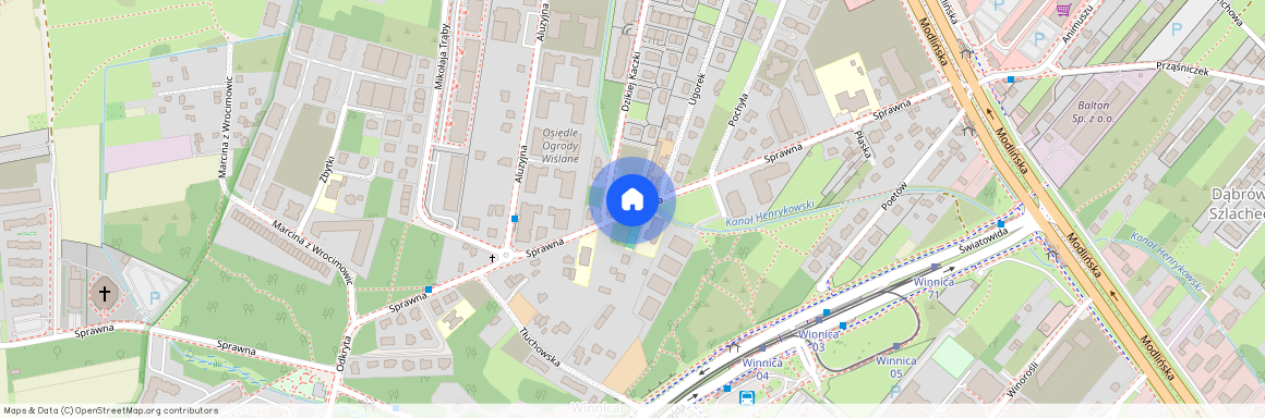 ul. Sprawna, Nowodwory, Białołęka, Warszawa, mazowieckie