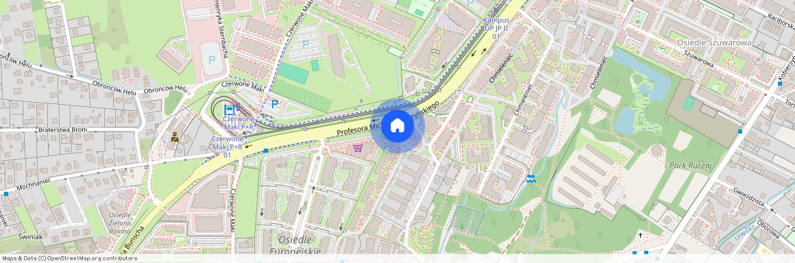 ul. Lubostroń, Ruczaj, Dębniki, Kraków, małopolskie