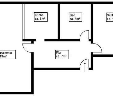 2 Raum-Wohnung mit verglastem Balkon - Photo 2