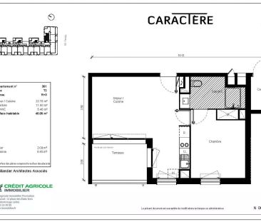 location Appartement T2 DE 40.05m² À BLAGNAC - Photo 3