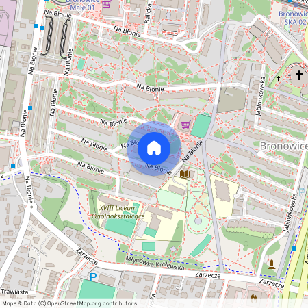 ul. Na Błonie, Bronowice, Bronowice, Kraków, małopolskie