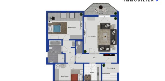 3-Zimmer Dachgeschosswohnung in zentrumsnaher Lage von Hemer - Foto 2