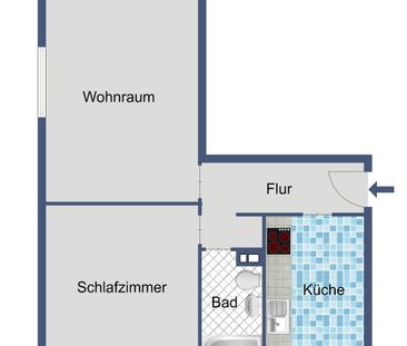 2-Zimmer-Wohnung kurzfristig beziehbar! - Photo 4