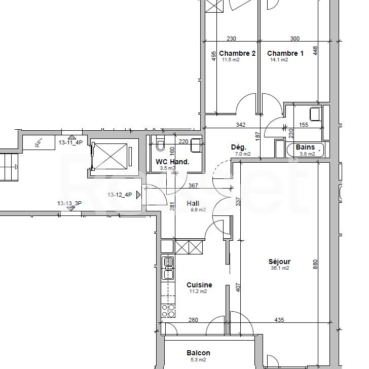 4 Zimmer, 97 m², 1. Stock - Photo 2