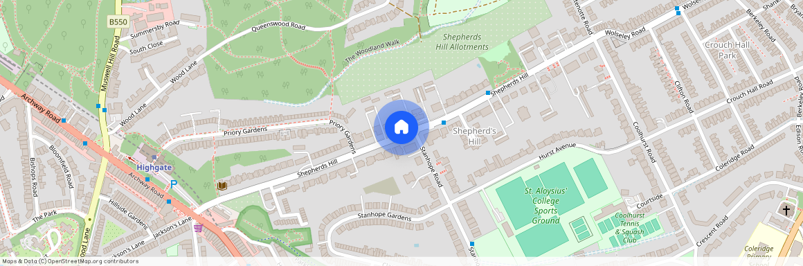 55 Shepherds hill, Highgate