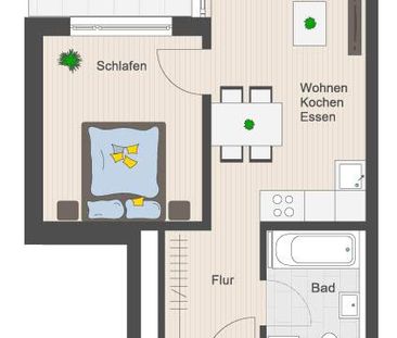 01109 Dresden - Klotzsche , Alexander-Herzen-Str. 66 WE 44 - Foto 1