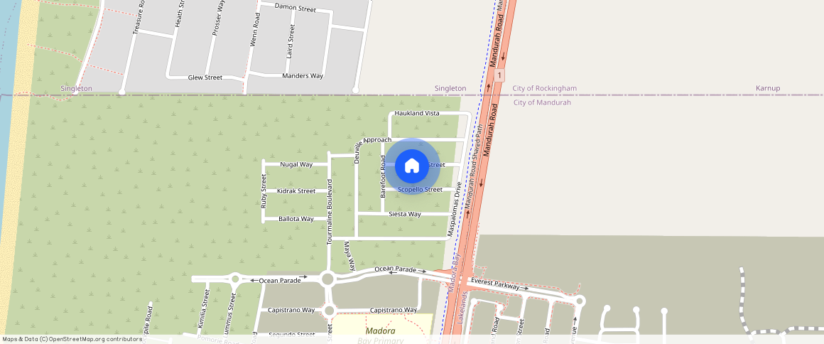 ** Pinarello Street, WA 6210, Madora Bay