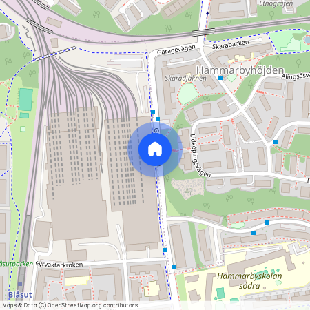 Garagevägen, Enskededalen