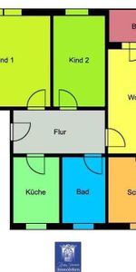 Perfekte Familienwohnung mit schönem Balkon in ländlicher grüner Umgebung! - Foto 3