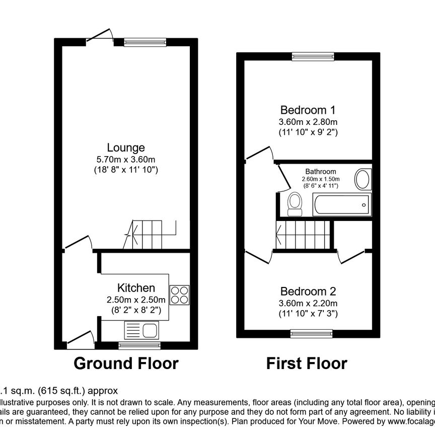 2 bedroom house to rent Grange Walk, Grange Road, Bishops Stortford, CM23 - Photo 1