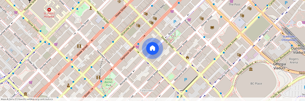 google map, Vancouver, Vancouver, Metro Vancouver, V6B 1A8