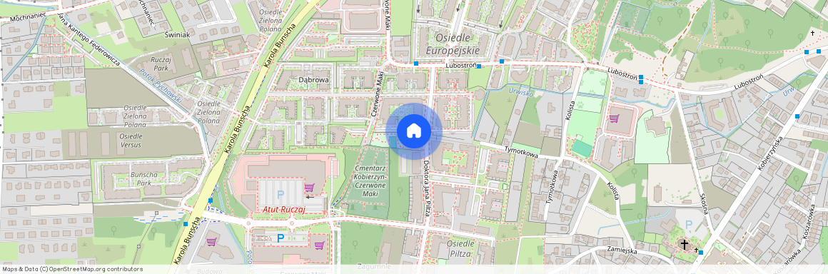 ul. dr. Jana Piltza, Ruczaj, Dębniki, Kraków, małopolskie