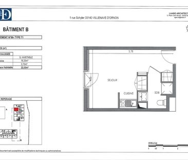 Location Appartement 1 pièce 22m² VILLENAVE D ORNON 33140 - Photo 4