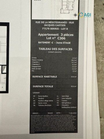 Appartement T3 Meublé - 63.78 m² - 3ème étage avec Ascenseur - Photo 4