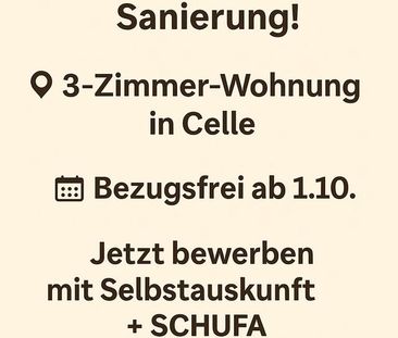 Frisch sanierte 3 Zimmer- Wohnung - Photo 1