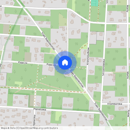 Trakt Napoleoński, Warszawa, Wawer, Radość