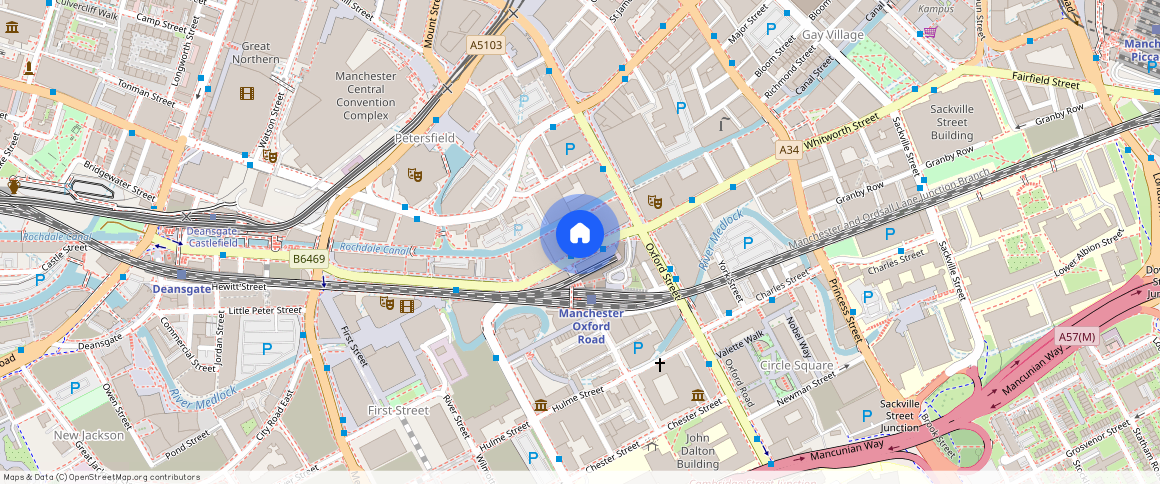 Greater Manchester, M1, Whitworth Street West, Manchester