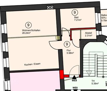 Erstbezug - 1 Zimmer Wohnung in kernsaniertem Altbau - in TOP-Lage ... - Foto 1
