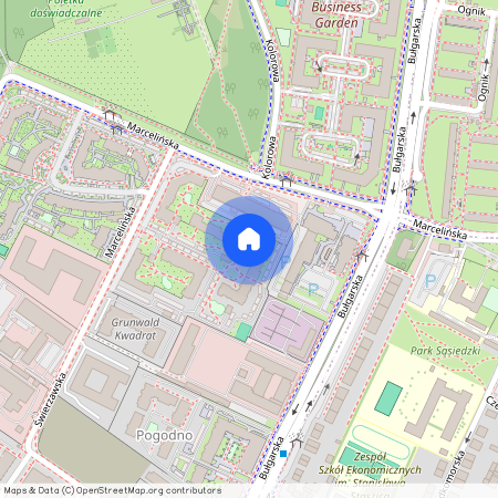 ul. Marcelińska, Marcelin, Grunwald, Poznań, wielkopolskie