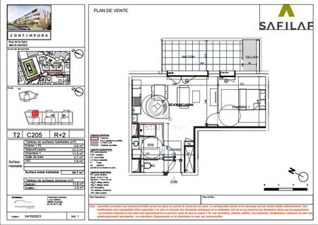 Appartement 44.7 m² - 2 Pièces - Gières - Photo 5