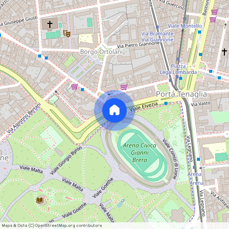 Viale Elvezia, Milan, Lombardy 20154